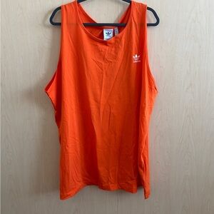 Adidas Women's Orange Oversized Tank Top
